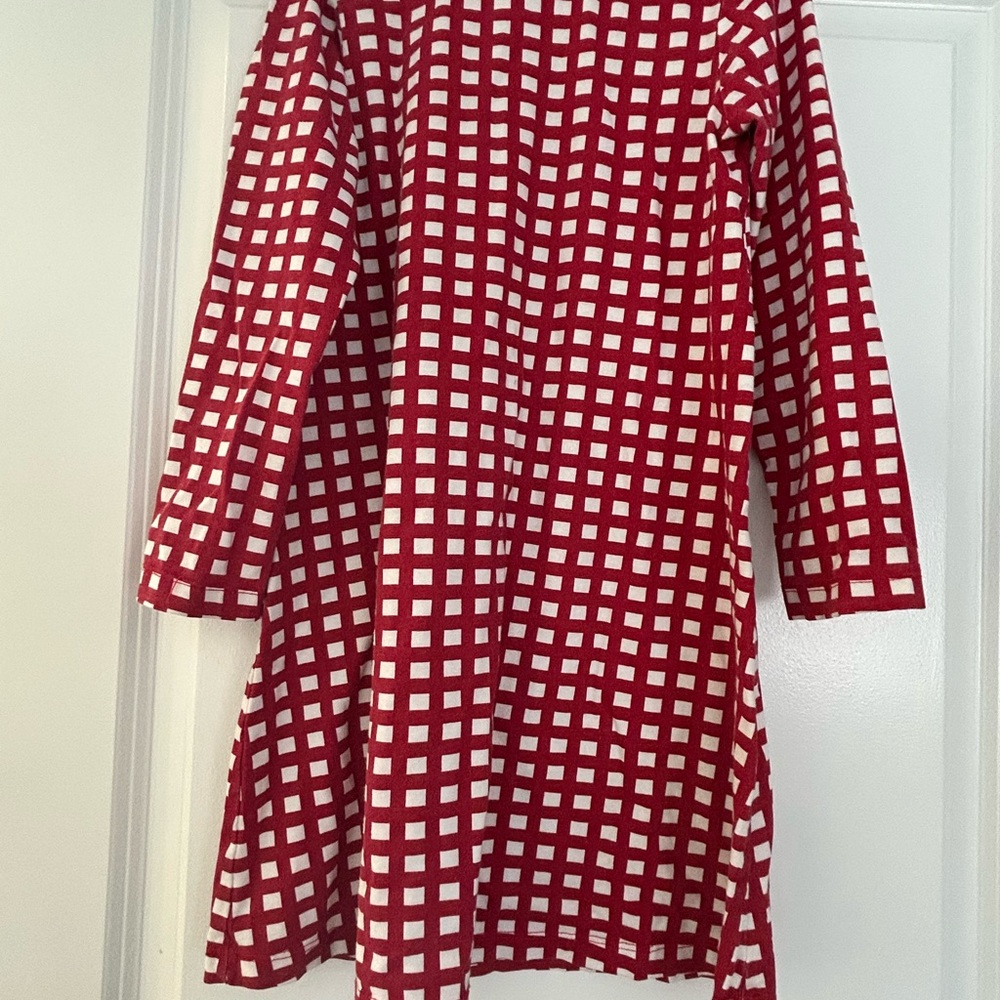 Hanna Andersson Red and White Patterned Dress